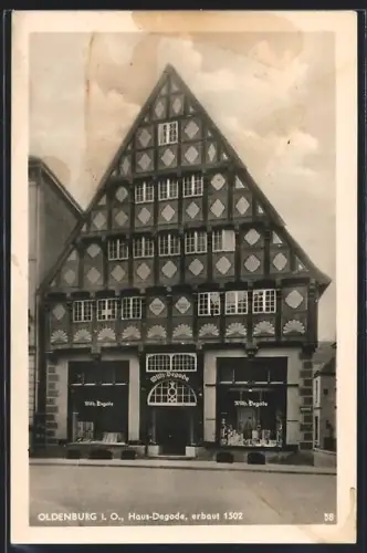 AK Oldenburg i. O., Haus-Degode, erbaut 1502