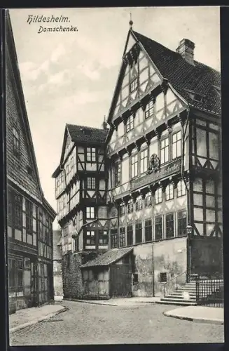 AK Hildesheim, Domschenke, Fachwerkhaus