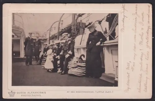AK Norwegische Adlige im Mittelmeer auf der Little Olav