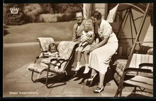 AK Familie des Kronprinzen von Norwegen