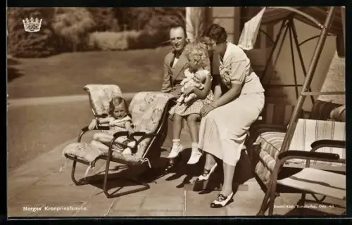 AK Familie des Kronprinzen von Norwegen