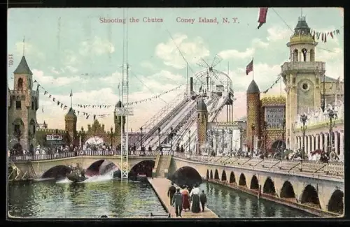 AK Coney Island, N.Y., Shooting the Chutes