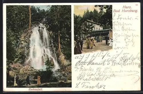 AK Bad Harzburg, Radaufall, Gasthaus