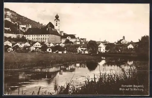 AK Eichstätt /Bayern, Blick auf St. Walburg
