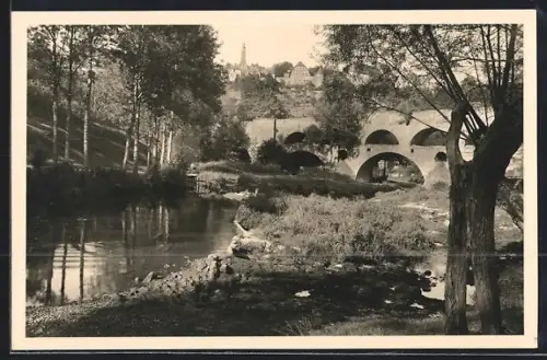 AK Rothenburg o. Tbr., Doppelbrücke