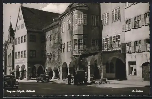 AK Isny im Allgäu, Rathaus, Stadt-Apotheke