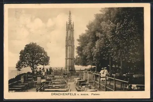 AK Drachenfels a. Rhein, Plateau