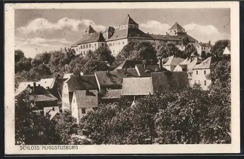 AK Augustusburg /Erzgeb., Schloss, Burg-Restaurant, Inh. H. Krumbiegel