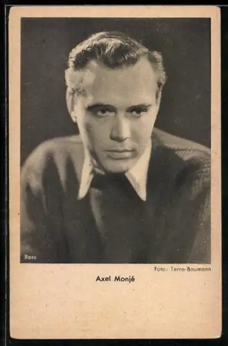 AK Schauspieler Axel Monjé im Portrait