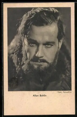 AK Schauspieler Allan Bohlin im Kostüm einer Filmrolle