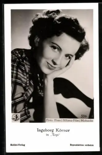 AK Schauspielerin Ingeborg Körner in Toxi