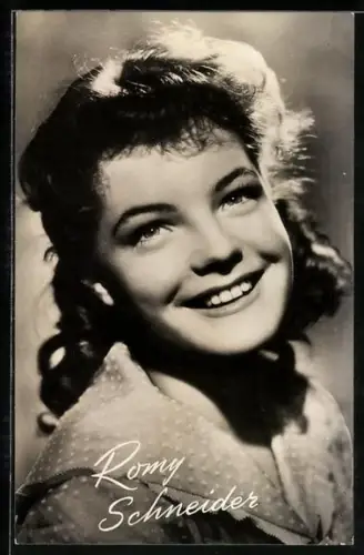 AK Portrait von Romy Schneider, Schauspielerin