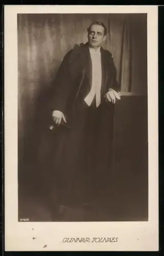 AK Schauspieler Gunnar Tolnaes mit Frack und Zylinder