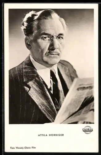 AK Schauspieler Attila Hörbiger im Film Ich und meine Frau