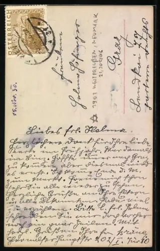 AK Ruth Weyher im Faltenrock, Portrait