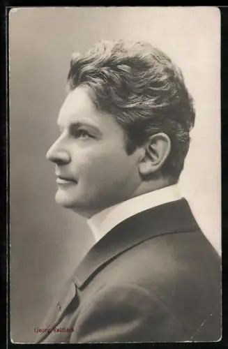 AK Georg Reimers, Seitenportrait