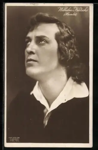AK Wilhelm Klitsch als Hamlet, Portrait