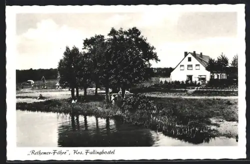 AK Rethem /Fallingbostel, Gasthaus Rethemer Fähre, Bes. A. Schou