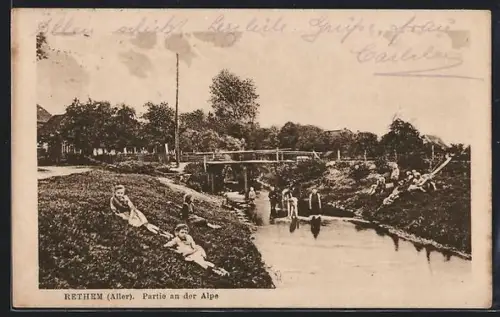 AK Rethem /Aller, Partie an der Alpe