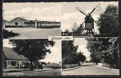 AK Rethem /Aller, Toschi-Werk, Alte Bockmühle, Hedernerstrasse, An der Alpe