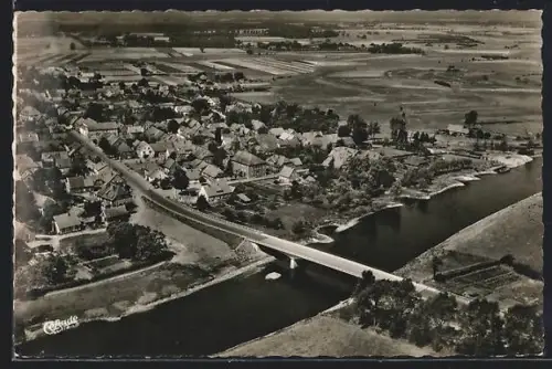 AK Rethem /Aller, Brücke über die Aller, Ortsansicht