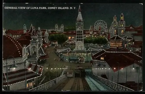 AK Coney Island, N.Y., General view of Luna Park