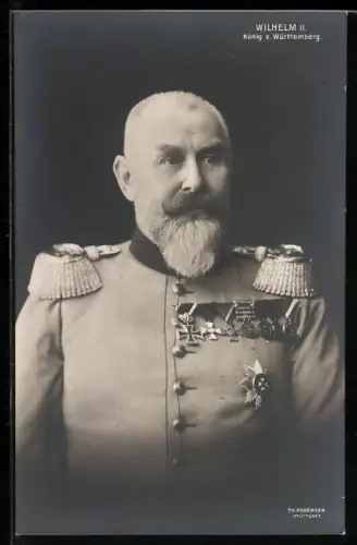 AK Portrait von Wilhelm II. von Württemberg