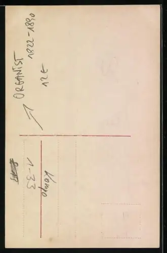 AK Portrait von César Franck, Komponist