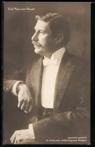AK Portrait von Max von Pauer im Frack