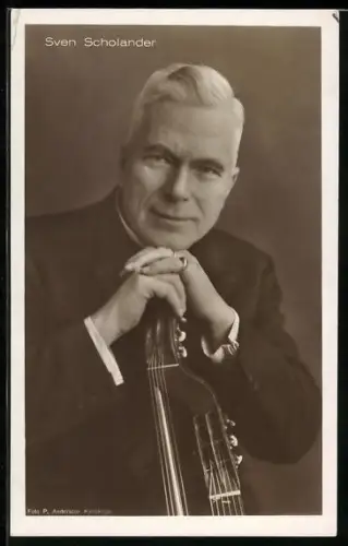 AK Portrait von Komponist Sven Scholander