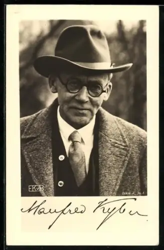 AK Portrait von Schriftsteller Manfred Kyber