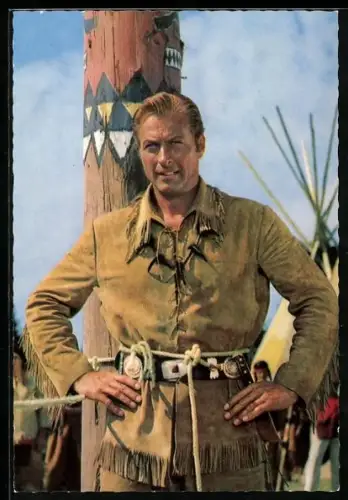 AK Karl May-Verfilmung, Old Shatterhand am Marterpfahl der Kiowas