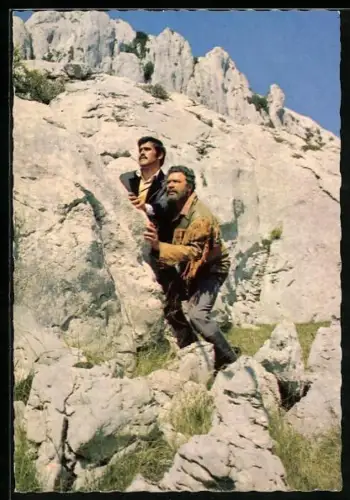 AK Winnetou I. Teil, Mario Adorf, Santer und seine Bande suchen noch immer das Gold...