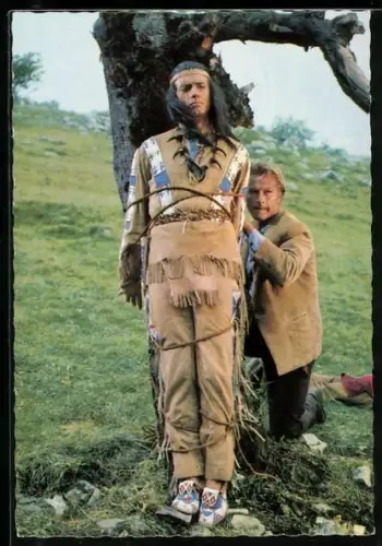 AK Karl May, Pierre Brice und Lex Barker in Winnetou