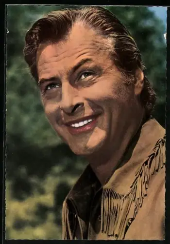 AK Winnetou II. Teil, Lex Barker, Es ist das Schicksal der Blutsbrüder Winnetou & Old Shatterhand allein zu bleiben