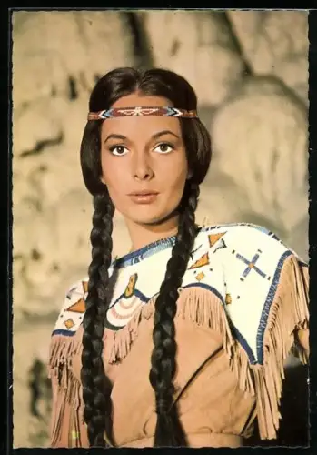 AK Karl May Film Winnetou 2. Teil, Schauspielerin Karin Dor
