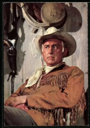 AK Schauspieler Stewart Granger in Unter Geiern, Filmszene