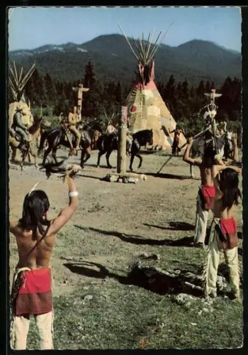 AK Karl May Film Der Schatz im Silbersee, Filmszene