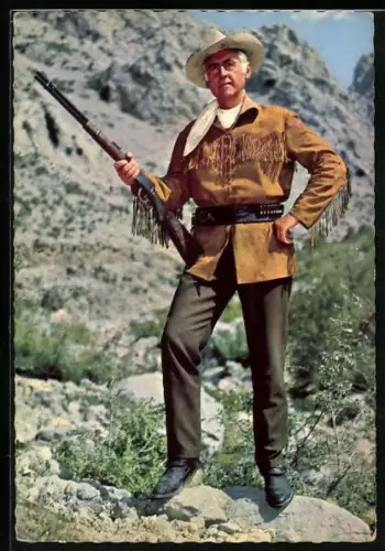 AK Karl May Film Unter Geiern, Schauspieler Stewart Granger