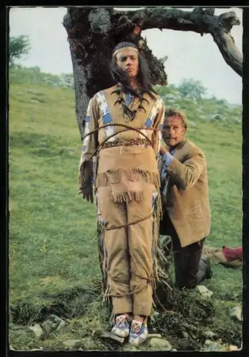 AK Karl May, Pierre Brice und Lex Barker in Winnetou