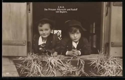 AK Prinz Albrecht & Rudolf von Bayern