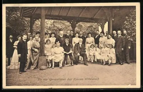 AK Die vier Generationen des Hauses Wittelsbach, König Ludwig III.