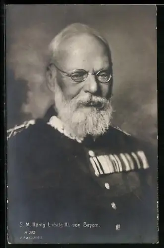 AK S. M. König Ludwig III. von Bayern in Uniform
