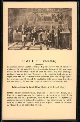 AK Galilée devant le Saint-Office, Galileo Galilei
