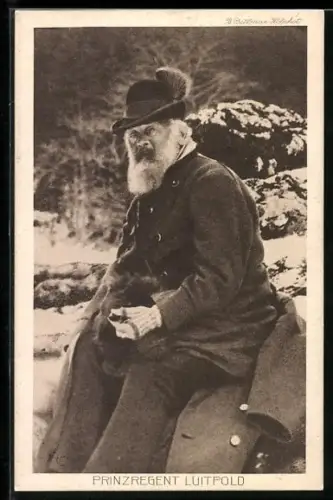 AK Prinzregent Luitpold von Bayern im Winter