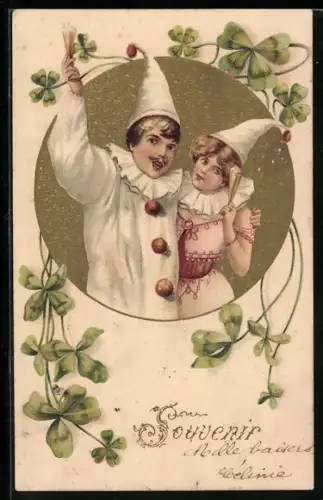 AK Harlekin feiert mit seiner Freundin