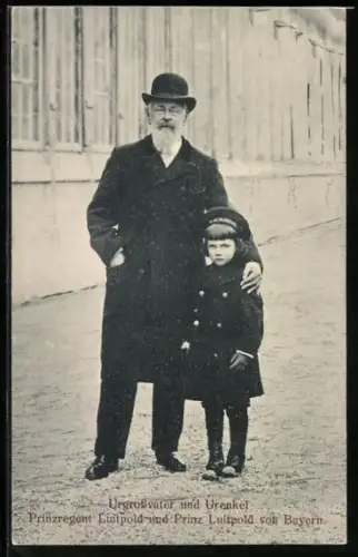 AK Prinzregent Luitpold und Erbprinz Luitpold von Bayern