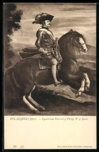 AK Equestrian Portrait of Philip IV. of Spain