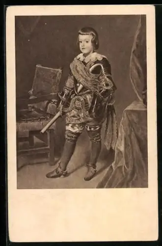 AK Portret van den Infant Karel Balthazar