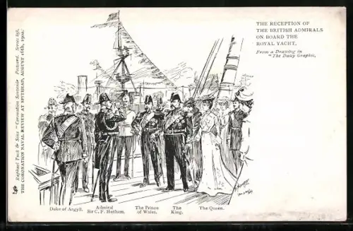 AK The reception of the British admirals on board the royal yacht